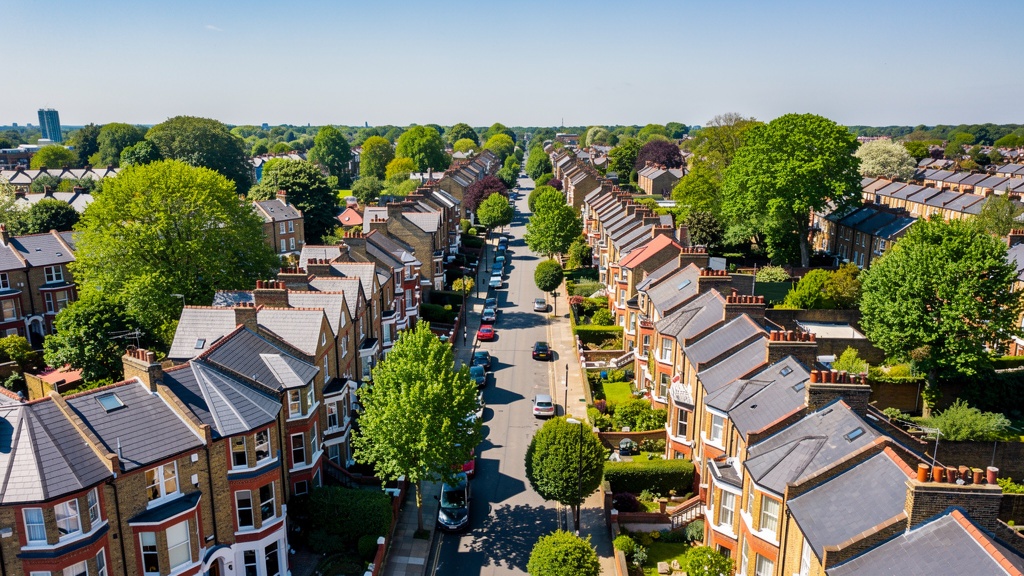 Wandsworth area South London residential streets